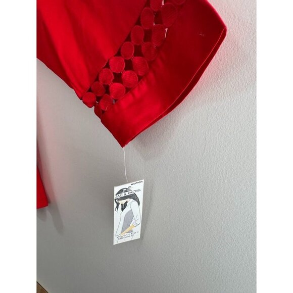 Zac and Rachel Red Ladies Top NWT Size 1X - Picture 7 of 12